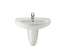 Lavabo porcelaine VICTORIA 56x46 blanc - ROCA - A326393000