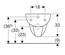 Cuvette WC suspendue PUBLICA à trou creux - GEBERIT - 391500000