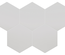 COIMBRA OXFORD GRAY 30632 - Carrelage 17,5x20 cm hexagonal uni aspect carreaux de ciment gris