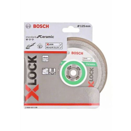 Disques à tronçonner diamantés X-LOCK standard pour céramique - BOSCH - 2608615138