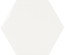 SCALE HEXAGONE - WHITE - Faience 12,4 x10,7 cm hexagonal Blanc