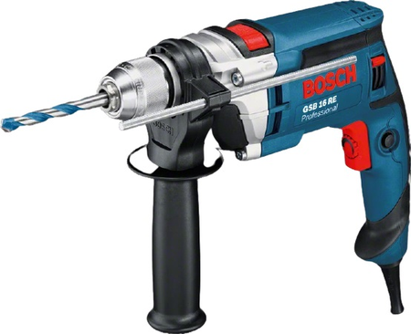 Perceuse à percussion 750 W GSB 16 RE en coffret standard - BOSCH - 060114E500