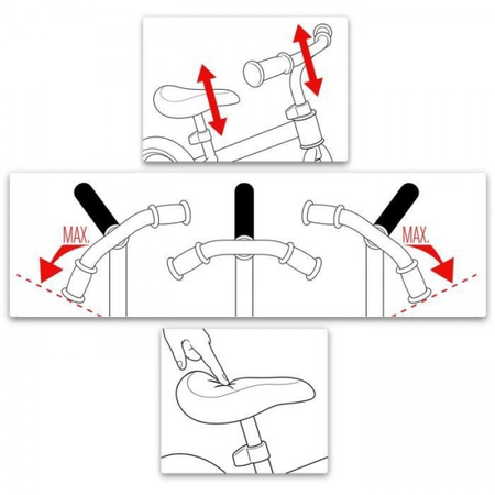 Draisienne Velo  avec repose-pieds - Vert - SKIDS CONTROL