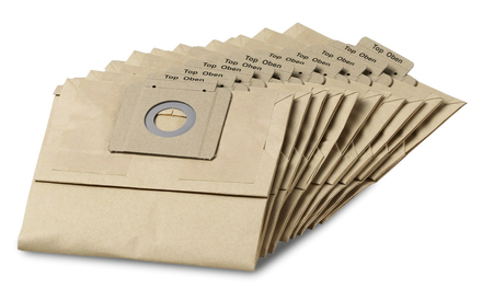 Sac filtrant papier T 12/1 pack de 10 - KÄRCHER - 69043120