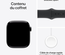 Apple Watch Series 10 GPS, 41 mm Boîtier en Aluminium, Bracelet Sport, Écran Always-On Retina, Capteur de Fréquence Cardiaque, Oxymètre, Détection de Chute, Étanche