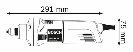 Meuleuse droite 650 W - BOSCH - GGS 28 CE Professional