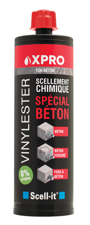 Résine vinylester XPRO spéciale béton grise 420ml - SCELL-IT - X-PRO420