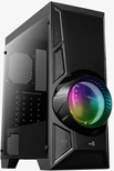 Boitier Moyen Tour ATX AeroCool AeroEngine Tempered Glass RGB avec panneau vitré (Noir)