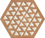 TERRACRETA Intarsio Chamotte - carrelage hexagonal 25x21,6 cm aspect carreaux de ciment