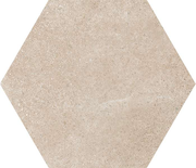 HEXATILE CEMENT- MINK - Carrelage 17,5x20 cm hexagonal uni aspect ciment taupe Taille 17.5 x 20 cm