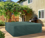 Housse de protection étanche salon de jardin polyester PVC vert