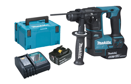 Perforateur SDS Plus sans-fil 18 V + 2 batteries 5Ah + chargeur + coffret Makpac - MAKITA - DHR171RTJ