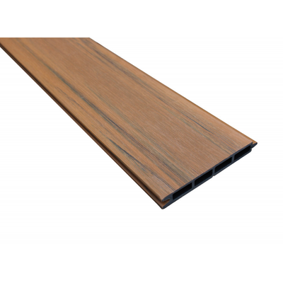Lame de clôture en composite alvéolaire coextrudé - Coloris - Chêne foncé, Epaisseur - 19 mm, Largeur - 15.6 cm, Longueur - 148 cm