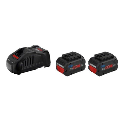 Pack de 2 batteries 18V Procore 5,5Ah + chargeur rapide - BOSCH - 1600A0214C