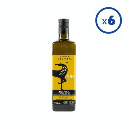 Huile d'Olive 75cl - TERRA DELYSSA - Carton de 6 Bouteille