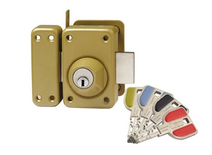 Verrou à double entrée Radialis V136  7743NT cylindre de 45mm - VACHETTE - 27311000