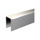 Profil de guidage U en aluminium 25x18mm longueur de 2500mm pour volets coulissants - MANTION - 1109A/250