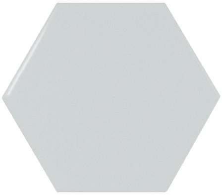 SCALE HEXAGONE - SKY BLUE - Faience 12,4 x10,7 cm hexagonal Bleu Claire