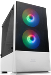 Boitier Mini Tour Micro ATX Mars Gaming MCZ RGB avec panneau vitré (Blanc)