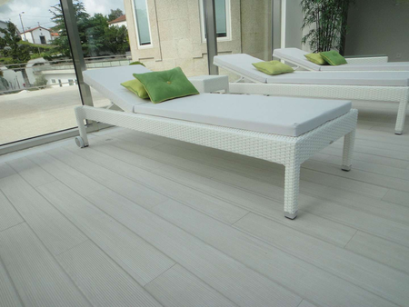 POLINESIA MOOREA BLANCO Carrelage BOIS IPE blanc