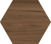 HEXAGONO BELICE NOCE - Carrelage hexagonal aspect bois grand format