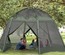 Tente de camping familiale hexagonale 6-8 personnes vert