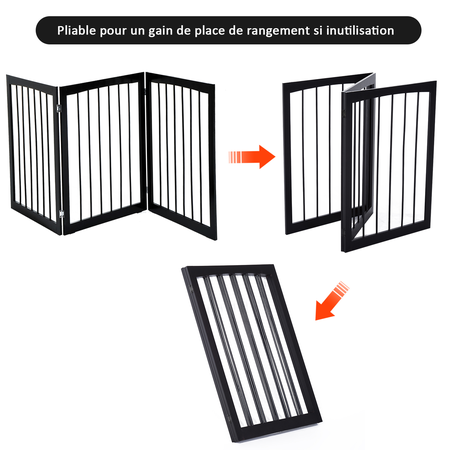 Barrière de sécurité modulable pliable 160L x 76H cm