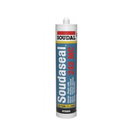 Mastic colle Soudaseal 242 MC blanc 290ml - SOUDAL - 131185