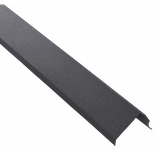Bande de rive toiture acier galvanisé laqué mat aspect tuile L1,20 m - Coloris - Gris anthracite mat, Longueur - 1,20 m