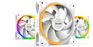 Lot de 3 Ventilateurs de boitier be quiet! Light Wings RGB - 12cm (Blanc)