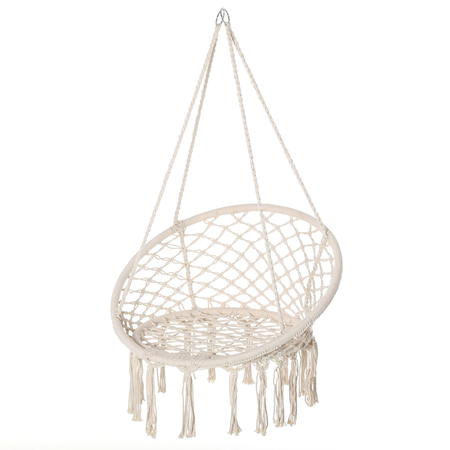 Fauteuil suspendu macramé coton polyester