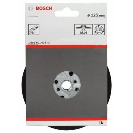 Plateau de ponçage standard M14 souple D125mm - BOSCH - 1608601033