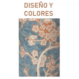 Lampe de bureau DKD Home Decor Porcelaine Bleu Orange Polyester Fleurs (35 x 35 x 57 cm)
