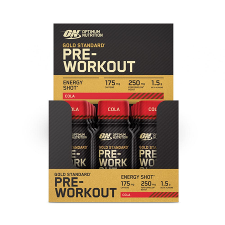 Boîte Gold Standard Pre-Workout Energy Shot (12X60ml)