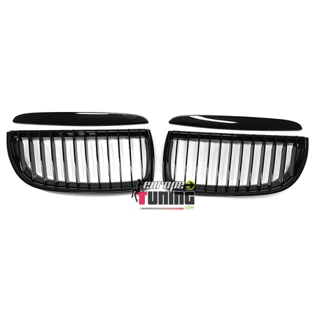 CALANDRES SPORT NOIRES BRILLANTES BMW SERIE 3 E90 BERLINE & E91 TOURING 2005-2008 (05004)