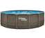 Piscine tubulaire Active Frame Pool ronde effet rotin 4,88 x 1,22 m - Summer Waves