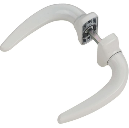 Béquille double HORUS pour alu et métal finition blanc - HOPPE - 2051_32