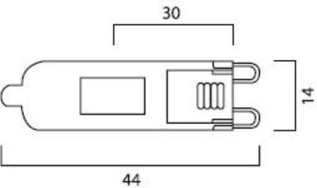 Capsule HI-PIN ECO 230V 53W G9 SL - SYLVANIA - 0022570