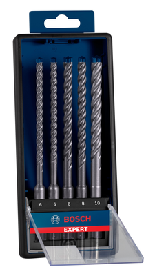 Coffret de 5 forets pour perforateur SDS Plus 7X 6-6-8-8-10mm - BOSCH EXPERT - 2608900198