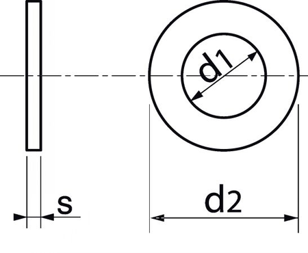 Rondelle plate nylon DIN 125 M5 boite de 200 pièces - ACTON - 840005