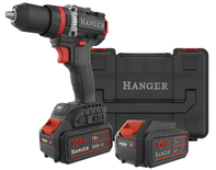 Perceuse-visseuse à percussion 18V DC18-90X5 + 2 batteries Li-Ion 5Ah + chargeur + Hangbox - HANGER - 400201