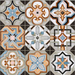 WORLD PARKS CENTRAL Carrelage avec petits motifs en mosaïques colorés