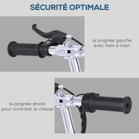 Trottinette électrique avec selle pour enfants