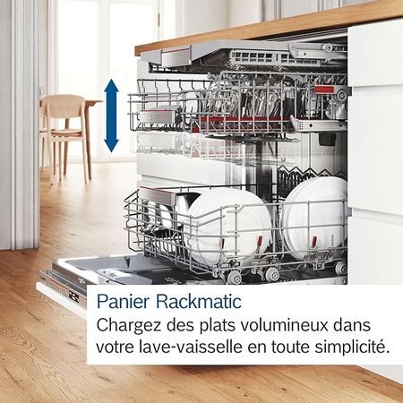 Bosch SMV4HVX45E - Série 4, Lave-vaisselle intégrable - 60cm - Home Connect - 13 couverts - Moteur EcoSilence [Classe énergétique E]