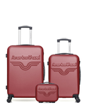 AMERICAN TRAVEL - Lot de 3 - Valises weekend, cabine et vanity CHELSEA