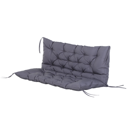 Coussin matelas assise dossier pour banc de jardin balancelle canapé 2 places