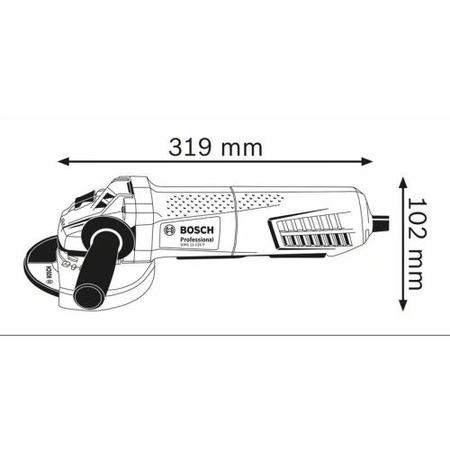 Meuleuse d'angle GWS 11-125 P Professional 1100W 125mm en boite carton - BOSCH - 0601792202