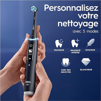 Oral-B iO 6N Brosse À Dents Électrique Noire Connectée Bluetooth