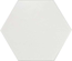 HEXATILE MATE - BLANCO - Carrelage 17,5X20 cm  hexagonal uni blanc