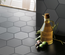 KROMATIKA - GREY - Carrelage hexagonal 11,6x10,1 cm Gris anthracite